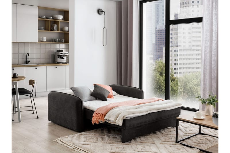 Manita Sovesofa med Oppbevaring 2-seter - Mørkegrå - Møbler - Sofaer - Sovesofaer - 2 seters sovesofa