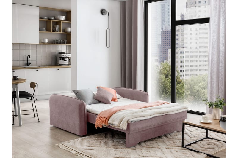 Manita Sovesofa med Oppbevaring 2-seter - Rosa - Møbler - Sofaer - Sovesofaer - 2 seters sovesofa