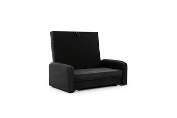 Manita Sovesofa med Oppbevaring 2-seter - Svart - Møbler - Sofaer - Sovesofaer - 2 seters sovesofa