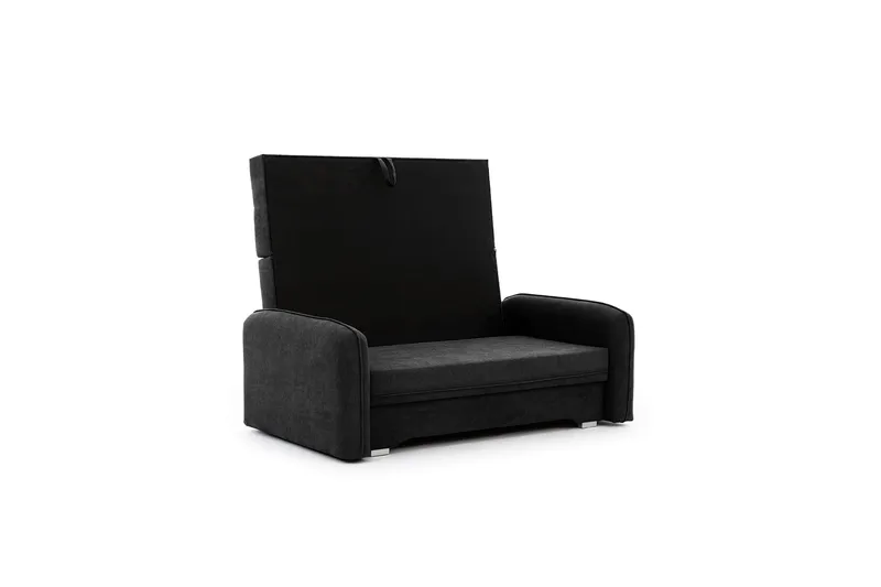 Manita Sovesofa med Oppbevaring 2-seter - Svart - Møbler - Sofaer - Sovesofaer - 2 seters sovesofa