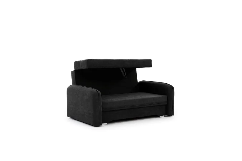 Manita Sovesofa med Oppbevaring 2-seter - Svart - Møbler - Sofaer - Sovesofaer - 2 seters sovesofa