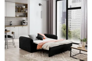 Manita Sovesofa med Oppbevaring 2-seter - Svart - Møbler - Sofaer - Sovesofaer - 2 seters sovesofa