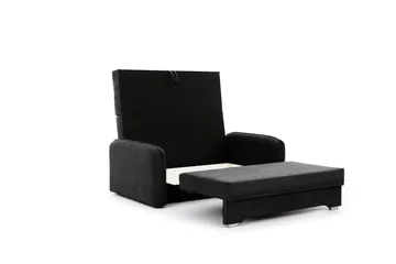 Manita Sovesofa med Oppbevaring 2-seter - Svart - Møbler - Sofaer - Sovesofaer - 2 seters sovesofa