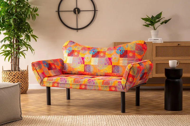 Maroochydore Sovesofa 2-seter 180x65 cm - Flerfarget - Møbler - Sofaer - Sovesofaer - 2 seters sovesofa