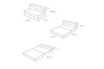 2-seters sovesofa Maroubridgelcrest Grå - Grå - Møbler - Sofaer - Sovesofaer - 2 seters sovesofa