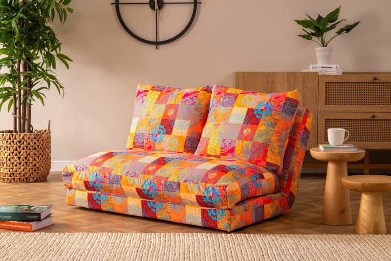 Maydena Sovesofa 2-seter 185x120 cm - Flerfarget - Møbler - Sofaer - Sovesofaer - 2 seters sovesofa