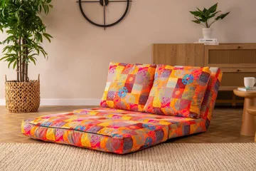 Maydena Sovesofa 2-seter 185x120 cm - Flerfarget - Møbler - Sofaer - Sovesofaer - 2 seters sovesofa