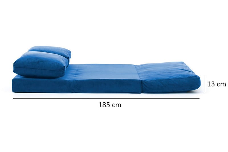 Maydena Sovesofa 2-seters 120x185 - Blå - Møbler - Sofaer - Sovesofaer - 2 seters sovesofa