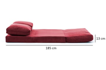 Maydena Sovesofa 2-seters 120x185 - Maroon - Møbler - Sofaer - Sovesofaer - 2 seters sovesofa