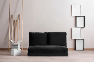 Maydena Sovesofa 2-seters 120x185 - Svart - Møbler - Sofaer - Sovesofaer - 2 seters sovesofa