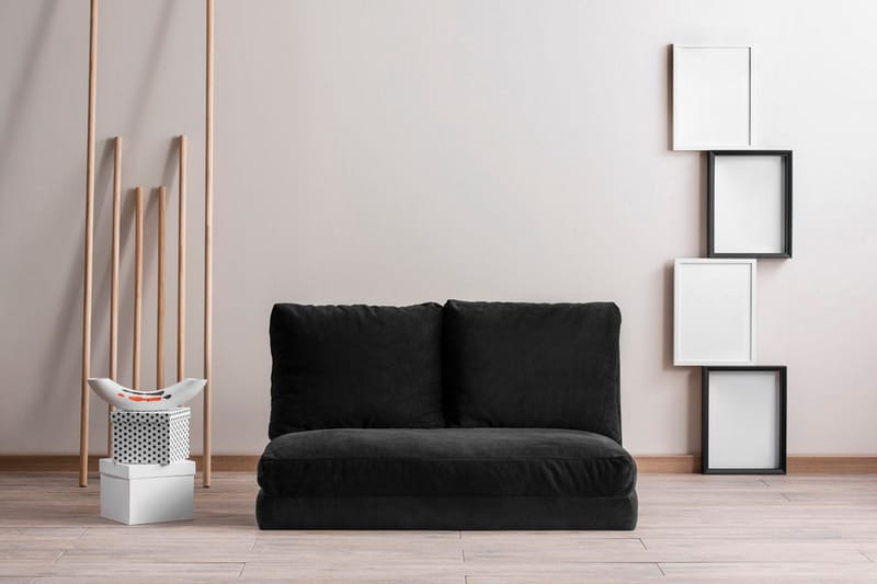 Maydena Sovesofa 2-seters 120x185 - Svart - Møbler - Sofaer - Sovesofaer - 2 seters sovesofa