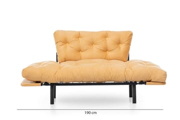 Mezonzo 2-seter Sovesofa - Gul - Møbler - Sofaer - Sovesofaer - 2 seters sovesofa