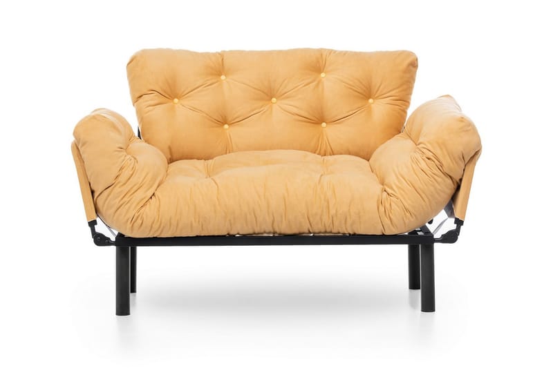 Mezonzo 2-seter Sovesofa - Gul - Møbler - Sofaer - Sovesofaer - 2 seters sovesofa