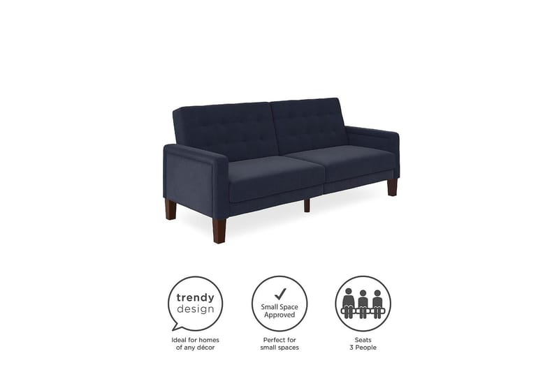 Porter 2-seters Sovesofa Linblå - Dorel Home - Møbler - Sofaer - Sovesofaer - 2 seters sovesofa