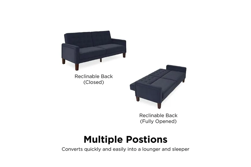 Porter 2-seters Sovesofa Linblå - Dorel Home - Møbler - Sofaer - Sovesofaer - 2 seters sovesofa