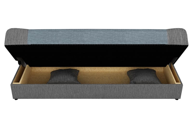 Redes 2-seter Rektangulær Sovesofa 116x195 cm med Oppbevaring i Stoff - Beige - Møbler - Sofaer - Sovesofaer - 2 seters sovesofa