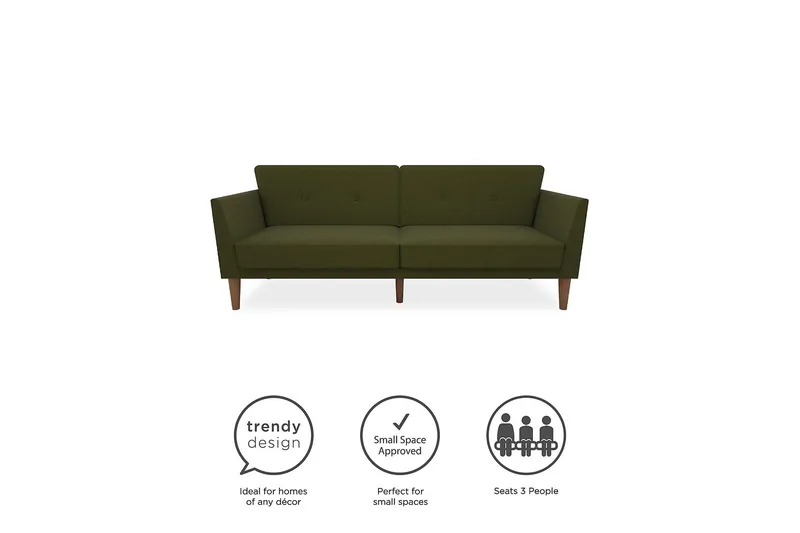 Regal 2-seters Sovesofa Grønn - Novogratz - Møbler - Sofaer - Sovesofaer - 2 seters sovesofa