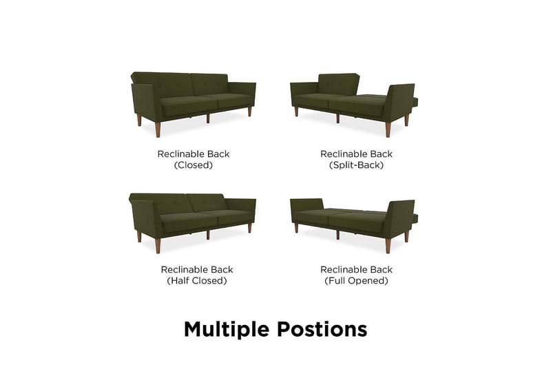 Regal 2-seters Sovesofa Grønn - Novogratz - Møbler - Sofaer - Sovesofaer - 2 seters sovesofa