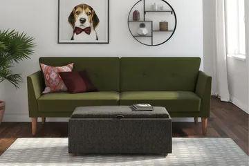 Regal 2-seters Sovesofa Grønn - Novogratz - Møbler - Sofaer - Sovesofaer - 2 seters sovesofa