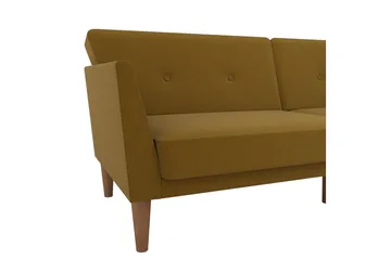 Regal 2-seters Sovesofa Gul - Novogratz - Møbler - Sofaer - Sovesofaer - 2 seters sovesofa