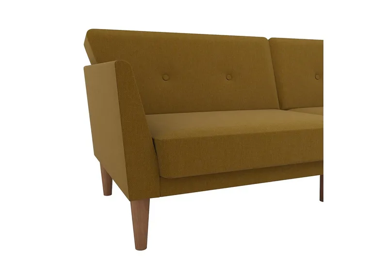 Regal 2-seters Sovesofa Gul - Novogratz - Møbler - Sofaer - Sovesofaer - 2 seters sovesofa