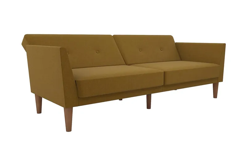 Regal 2-seters Sovesofa Gul - Novogratz - Møbler - Sofaer - Sovesofaer - 2 seters sovesofa