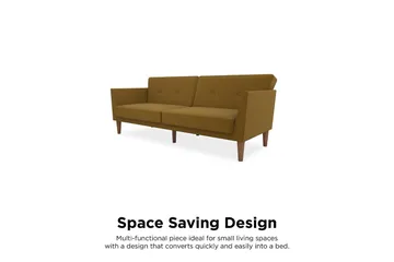 Regal 2-seters Sovesofa Gul - Novogratz - Møbler - Sofaer - Sovesofaer - 2 seters sovesofa