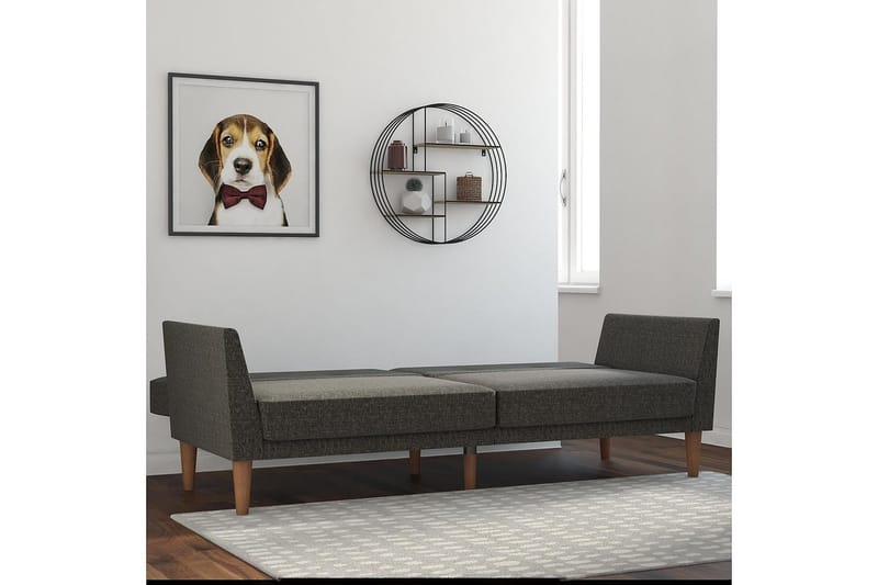 Regal 2-seters Sovesofa Mørkegrå - Novogratz - Møbler - Sofaer - Sovesofaer - 2 seters sovesofa