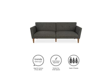 Regal 2-seters Sovesofa Mørkegrå - Novogratz - Møbler - Sofaer - Sovesofaer - 2 seters sovesofa