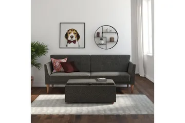 Regal 2-seters Sovesofa Mørkegrå - Novogratz - Møbler - Sofaer - Sovesofaer - 2 seters sovesofa