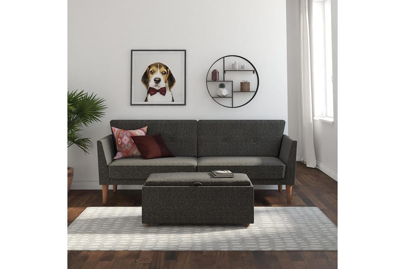 Regal 2-seters Sovesofa Mørkegrå - Novogratz - Møbler - Sofaer - Sovesofaer - 2 seters sovesofa