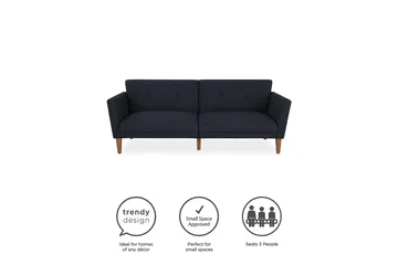 Regal 2-seters Sovesofa Marineblå - Novogratz - Møbler - Sofaer - Sovesofaer - 2 seters sovesofa