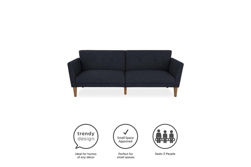 Regal 2-seters Sovesofa Marineblå - Novogratz - Møbler - Sofaer - Sovesofaer - 2 seters sovesofa