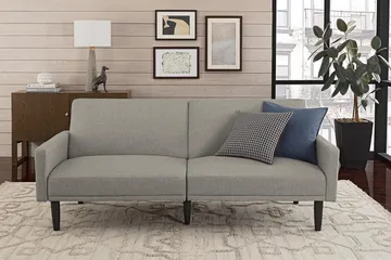 Room Essential 2-seters Sovesofa Lyslingrå - Dorel Home - Møbler - Sofaer - Sovesofaer - 2 seters sovesofa