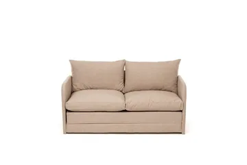 2-seters sovesofa Rubby (128 x 70 x 66 cm) Beige - Beige - Møbler - Sofaer - Sovesofaer - 2 seters sovesofa