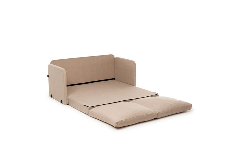 2-seters sovesofa Rubby (128 x 70 x 66 cm) Beige - Beige - Møbler - Sofaer - Sovesofaer - 2 seters sovesofa