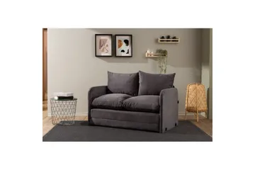 2-seters sovesofa Rubby (128 x 70 x 66 cm) Grå - Grå - Møbler - Sofaer - Sovesofaer - 2 seters sovesofa