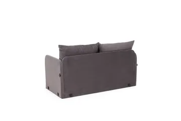 2-seters sovesofa Rubby (128 x 70 x 66 cm) Grå - Grå - Møbler - Sofaer - Sovesofaer - 2 seters sovesofa