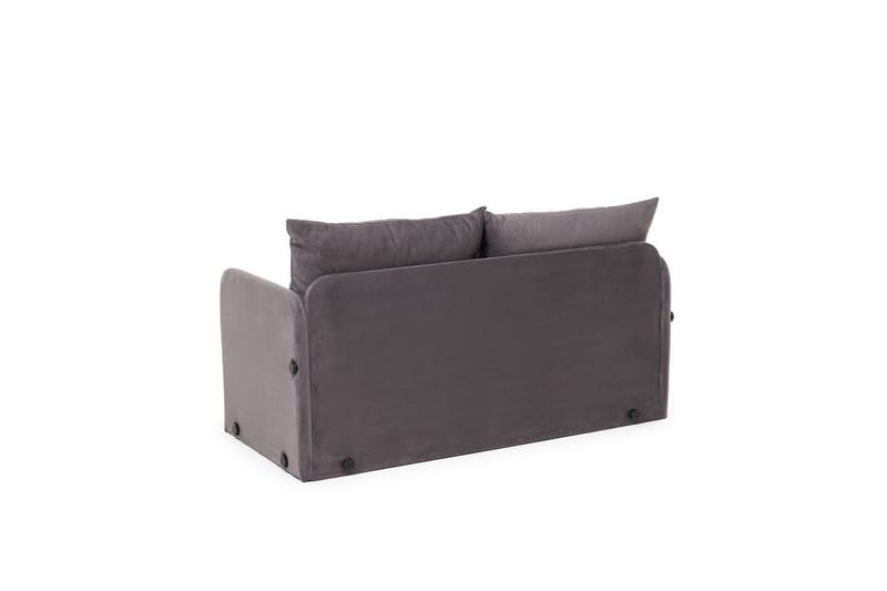 2-seters sovesofa Rubby (128 x 70 x 66 cm) Grå - Grå - Møbler - Sofaer - Sovesofaer - 2 seters sovesofa