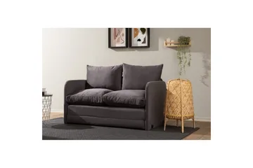 2-seters sovesofa Rubby (128 x 70 x 66 cm) Grå - Grå - Møbler - Sofaer - Sovesofaer - 2 seters sovesofa