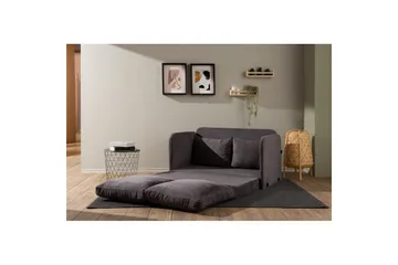 2-seters sovesofa Rubby (128 x 70 x 66 cm) Grå - Grå - Møbler - Sofaer - Sovesofaer - 2 seters sovesofa
