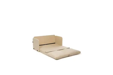 2-seters sovesofa Rubby (128 x 70 x 66 cm) Krem - Krem - Møbler - Sofaer - Sovesofaer - 2 seters sovesofa