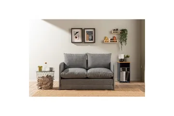 2-seters sovesofa Rubby (128 x 70 x 66 cm) Lys Grå - Lys Grå - Møbler - Sofaer - Sovesofaer - 2 seters sovesofa