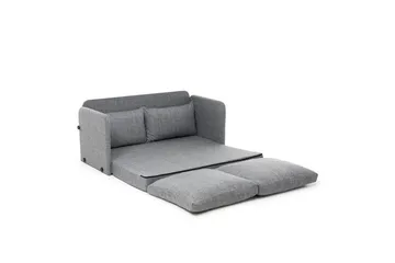 2-seters sovesofa Rubby (128 x 70 x 66 cm) Lys Grå - Lys Grå - Møbler - Sofaer - Sovesofaer - 2 seters sovesofa