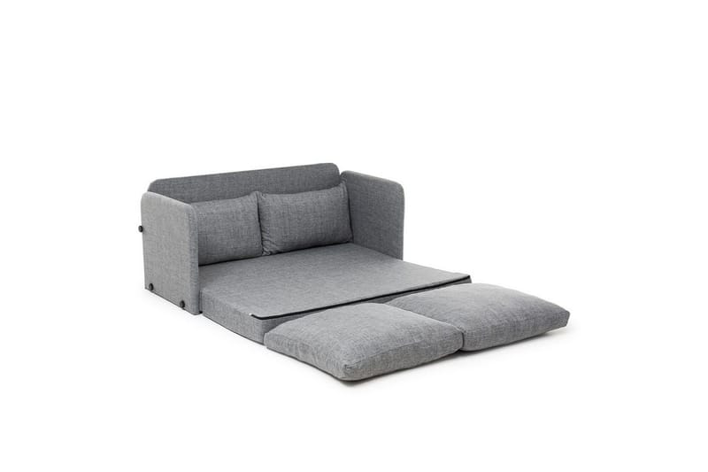 2-seters sovesofa Rubby (128 x 70 x 66 cm) Lys Grå - Lys Grå - Møbler - Sofaer - Sovesofaer - 2 seters sovesofa