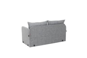 2-seters sovesofa Rubby (128 x 70 x 66 cm) Lys Grå - Lys Grå - Møbler - Sofaer - Sovesofaer - 2 seters sovesofa