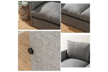 2-seters sovesofa Rubby (128 x 70 x 66 cm) Lys Grå - Lys Grå - Møbler - Sofaer - Sovesofaer - 2 seters sovesofa