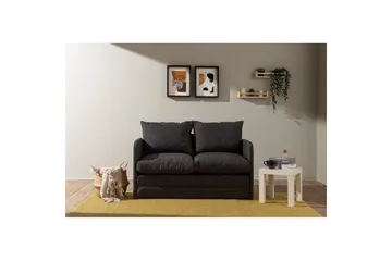 2-seters sovesofa Rubby (128 x 70 x 66 cm) Mørk grå - Mørk grå - Møbler - Sofaer - Sovesofaer - 2 seters sovesofa