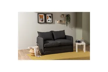 2-seters sovesofa Rubby (128 x 70 x 66 cm) Mørk grå - Mørk grå - Møbler - Sofaer - Sovesofaer - 2 seters sovesofa