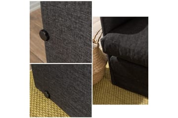 2-seters sovesofa Rubby (128 x 70 x 66 cm) Mørk grå - Mørk grå - Møbler - Sofaer - Sovesofaer - 2 seters sovesofa
